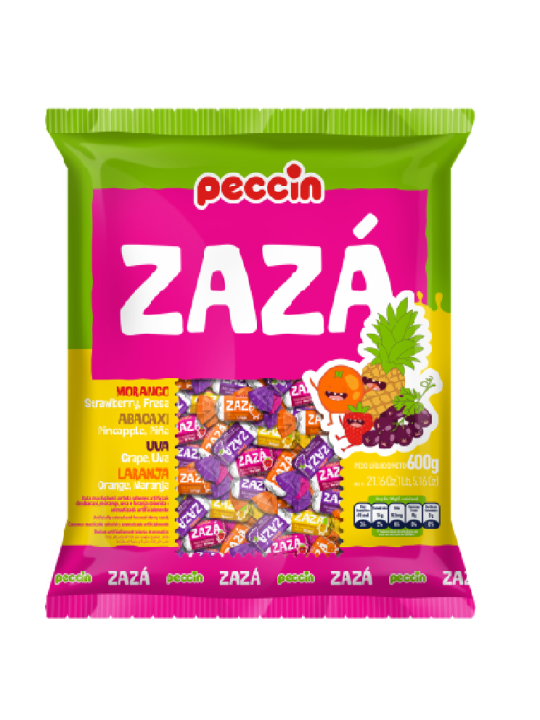 Bala Zaza 600G Peccin - Pacote