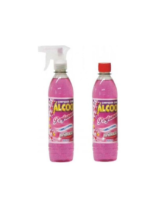 Limpador Alcool Perfum. Floral C/Gatilho 500Ml Brilholac - Unidade