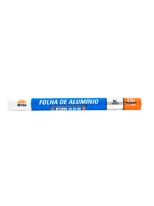 Rolo Folha Aluminio 4M X 45Cm Wyda - Unidade