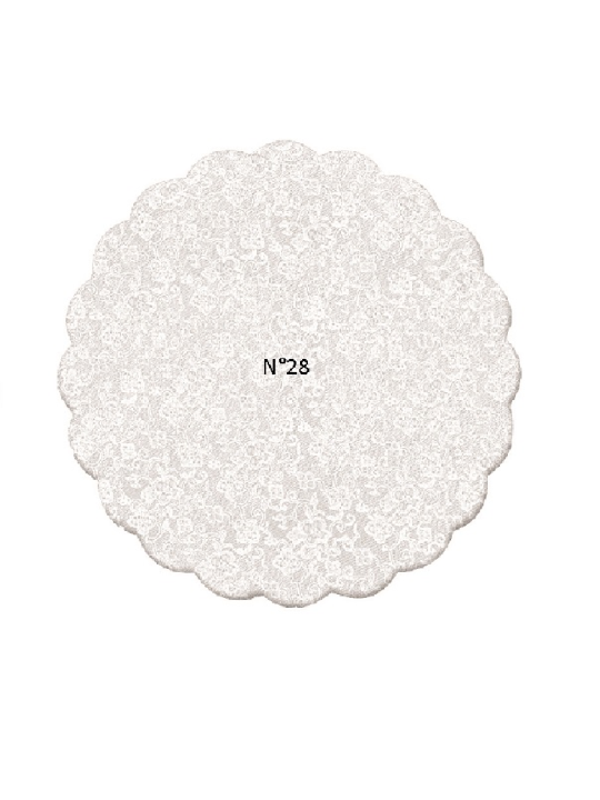 Fundo Rendado Pp N28 Incor - Pacote C/10 Un