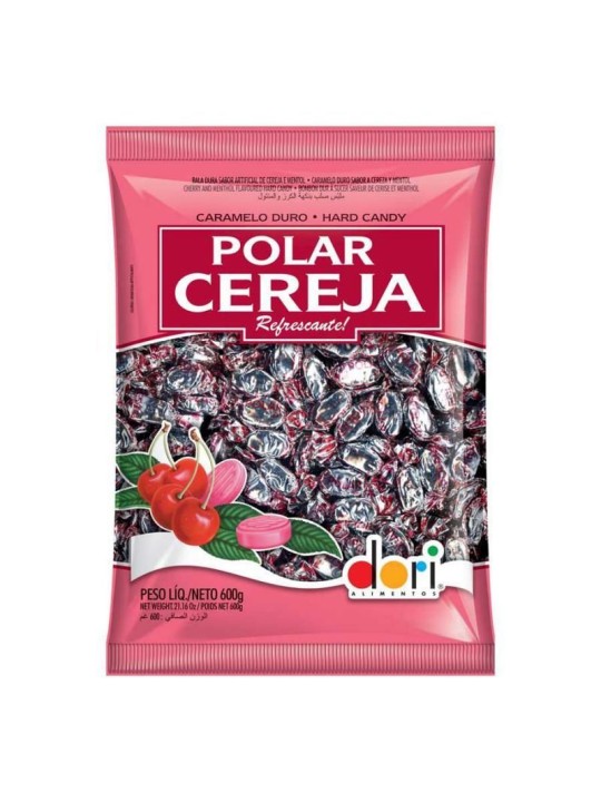 Bala Polar Cereja 600Gr Dori - Pacote