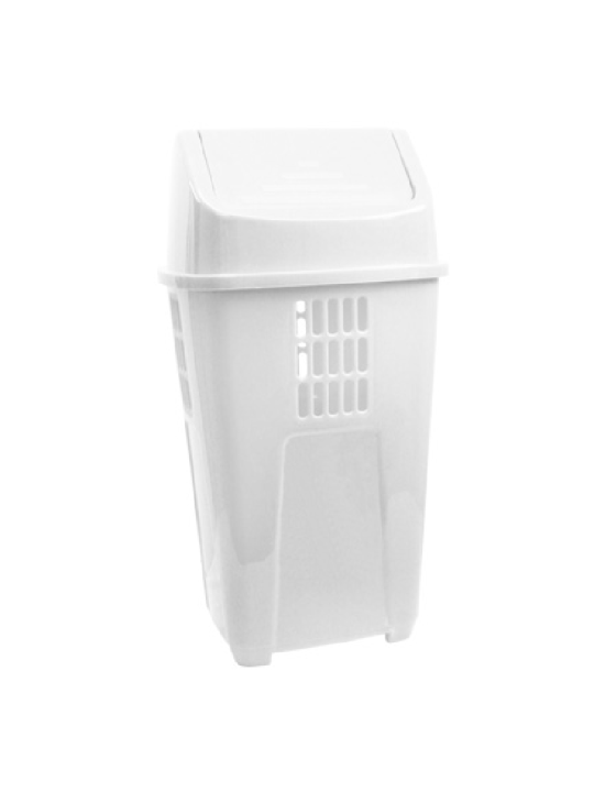 Lixeira Basculante 50Lt Branca Ref.757 Plasvale - Unidade