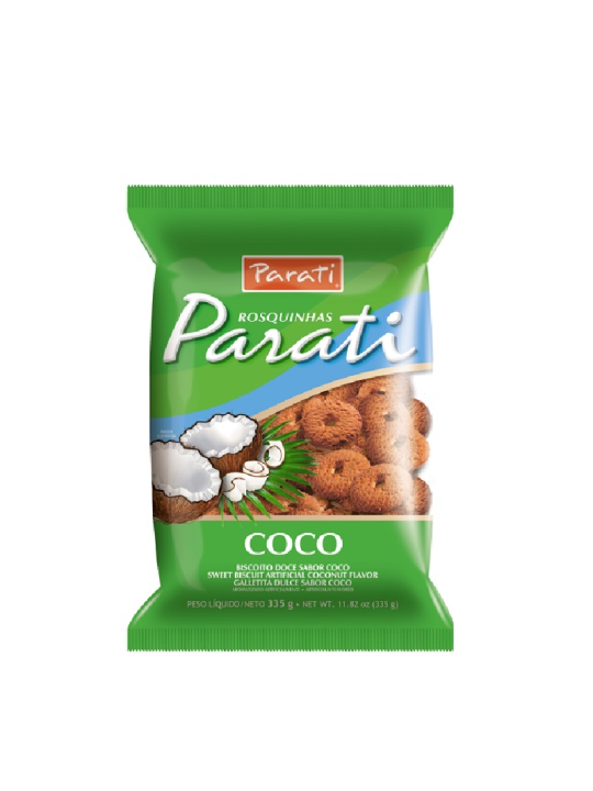 Biscoito Rosca Parati Coco 335Gr Parati - Pacote