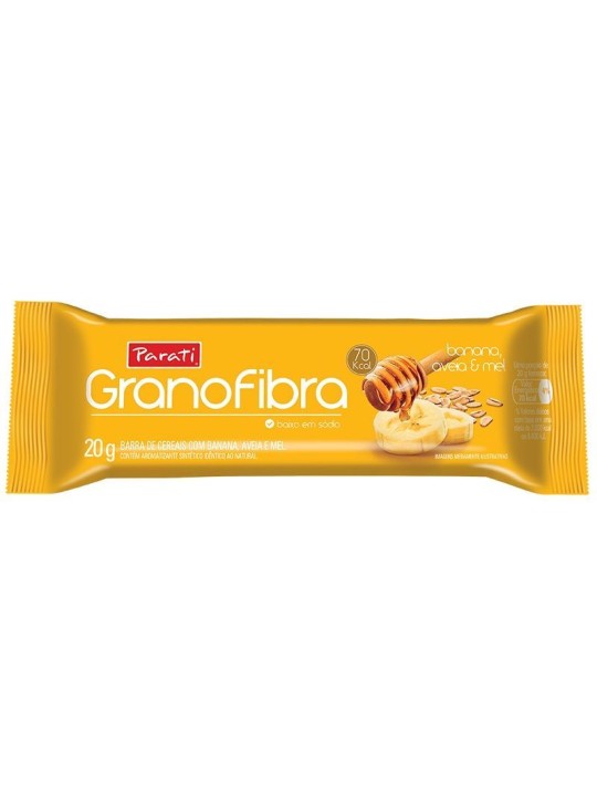 Barra Cereal Granofibra Banana/Aveia/Mel 20Gr Granofibra - Display C/24