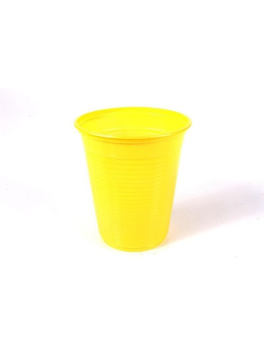 Copo Plast 200Ml Amarelo Agua-Refri C/50 Un Forfest - Pacote C/50 Un