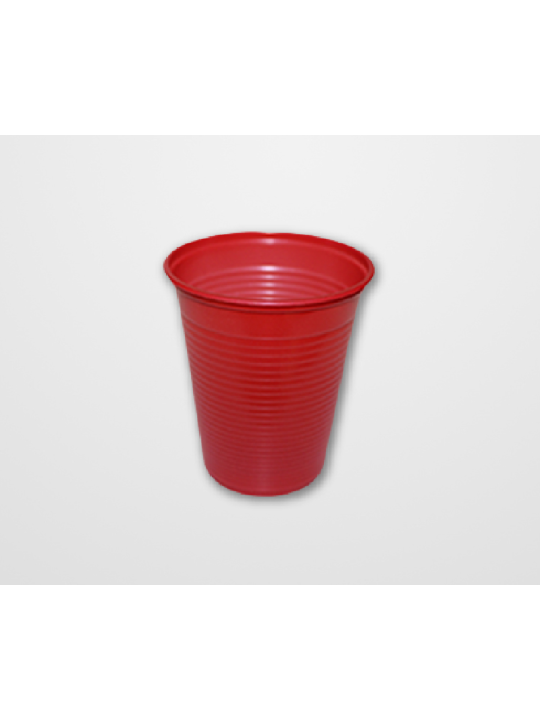 Copo Plast 200Ml Vermelho Agua-Refri C/50 Un Forfest - Pacote C/50 Un