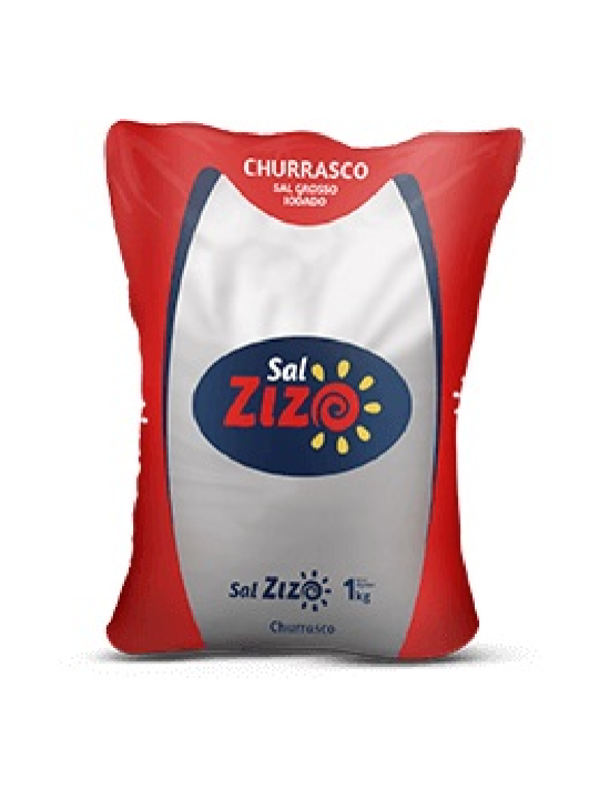 Sal Grosso Churrasco Bc 1Kg Zizo - Pacote