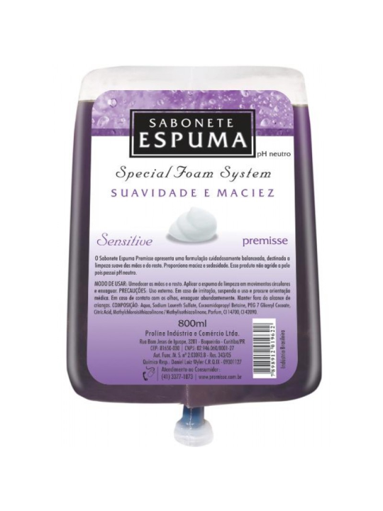 Sabonete Espuma Premisse Sensitive 700Ml Premisse - Unidade