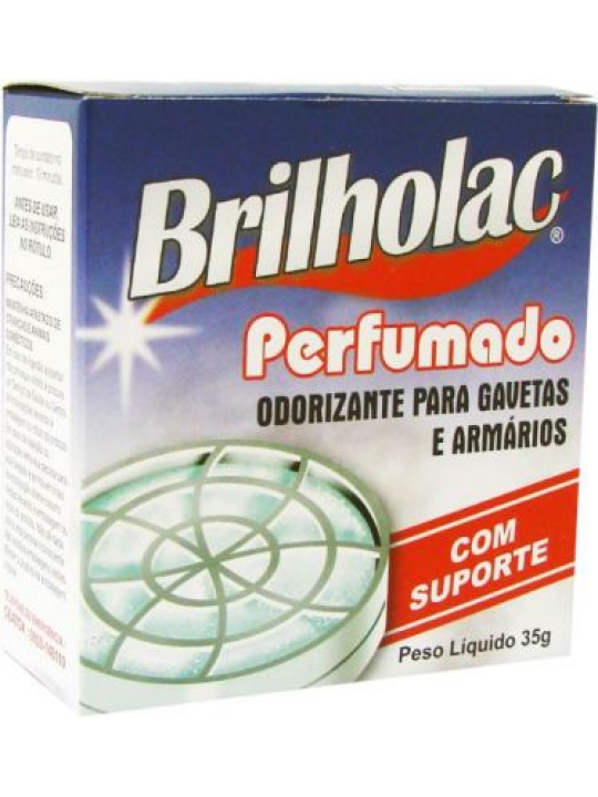 Anti-Mofo Odorizador P/Gavetas Perfumado C/Suporte 35Gr Brilholac - Unidade Anti-Mofo Odorizador P/Gavetas Perfumado C/Suporte 35Gr Brilholac - Unidade