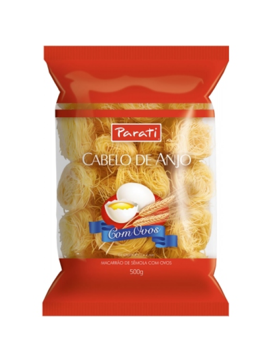 Macarrao C/Ovos Cabelo De Anjo 500Gr Parati - Pacote