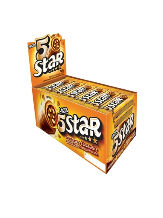 Chocolate Lacta 5Star 18X40Gr Lacta - Display C/18Un