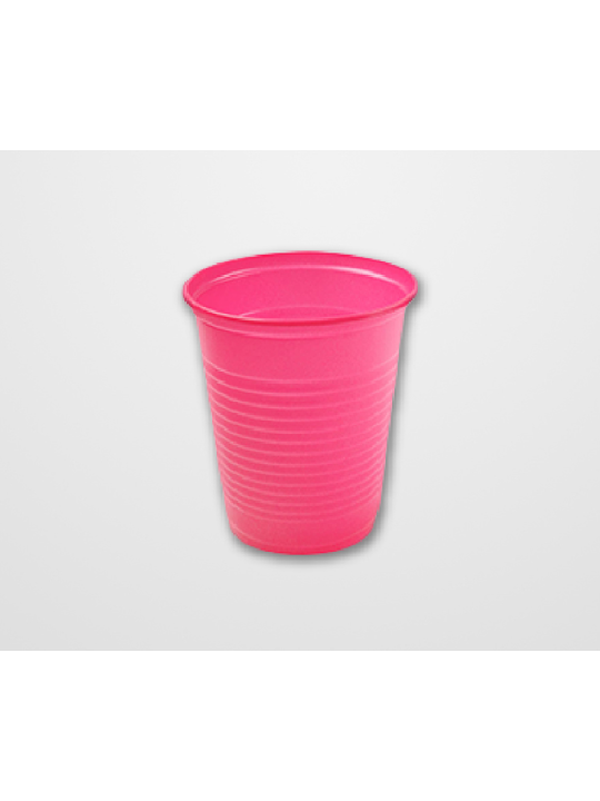 Copo Plast 200Ml Pink Agua-Refri C/50 Un Forfest - Pacote C/50 Un