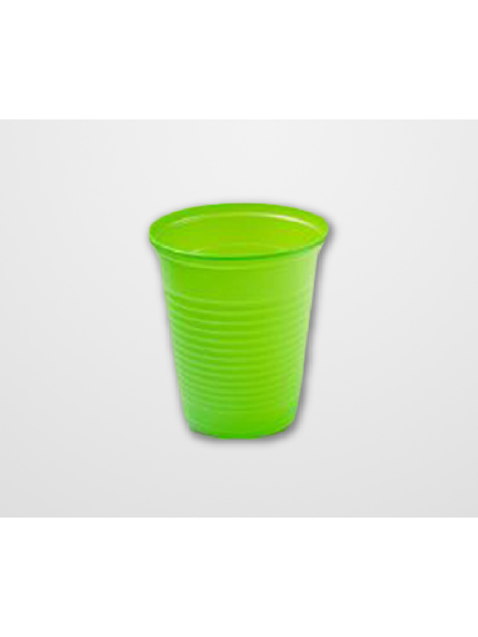 Copo Plast 200Ml Verde Claro Agua-Refri C/50 Un Forfest - Pacote C/50 Un