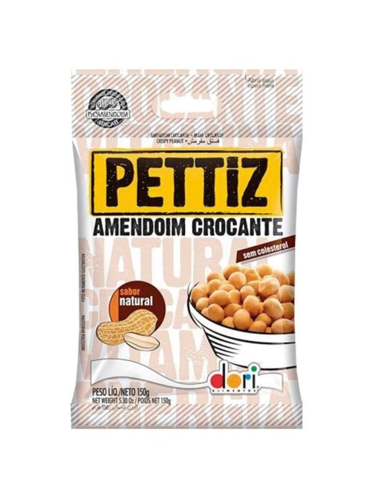 Amendoim Pettiz Natural Crocante 50G Dori - Pacote