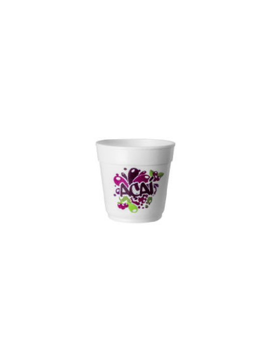 Pote Isopor Açai Branco 360Ml Eps C/25 Un Cmb-360 Copobras Term - Pacote C/25 Un