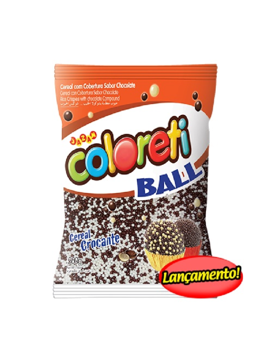 Coloreti Micro Ball Leite Preto E Branco 500Gr Jazam - Pacote