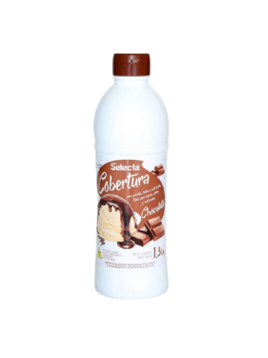 Cobertura P/Sorvetes/Tortas/Milkshakes Chocolate 1,300Kg Selecta - Unidade