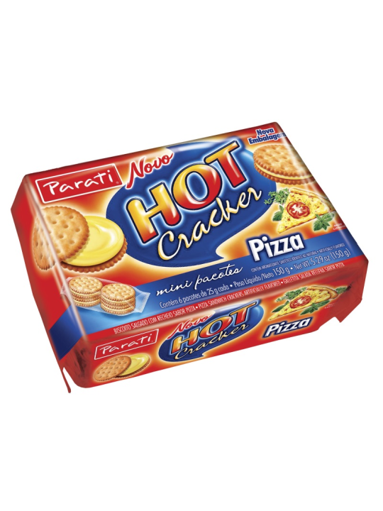 Biscoito Rech Hot Cracker Pizza 6X25X150Gr