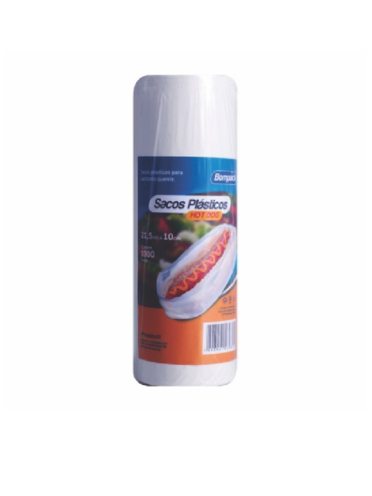 Bobina Picot Hot Dog 21,5X10Cm C/1000Un Bompack - Rolo