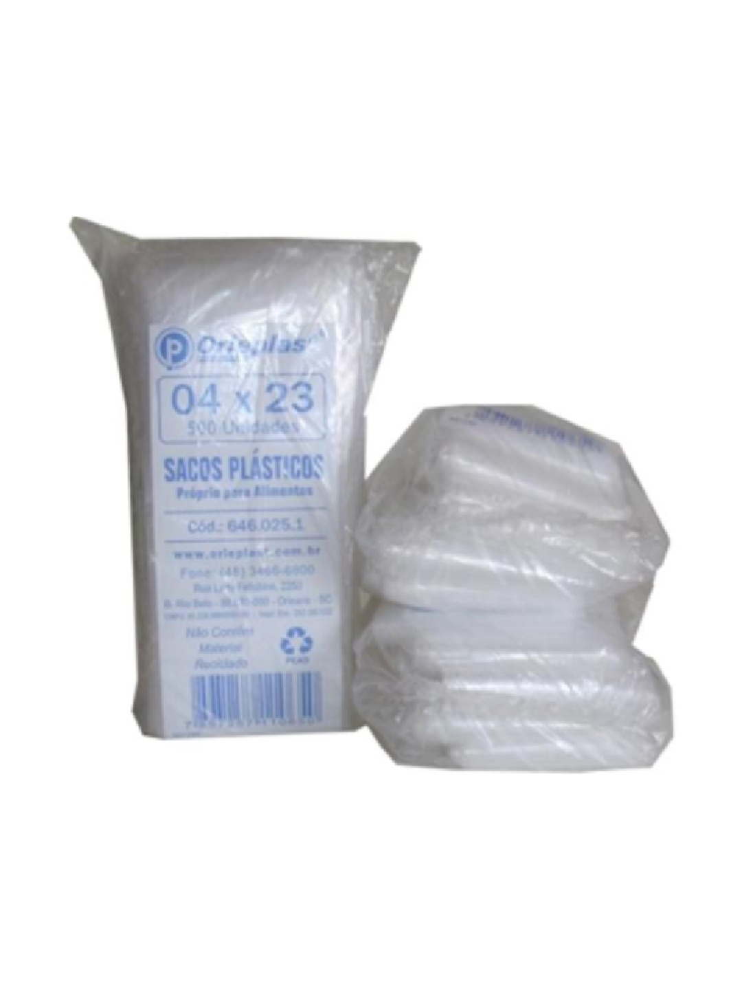 Saco Plastico Transparente Chup-Chup 4X23 C/500 Orleplast - Unidade Saco Plastico Transparente Chup-Chup 4X23 C/500 Orleplast - Unidade