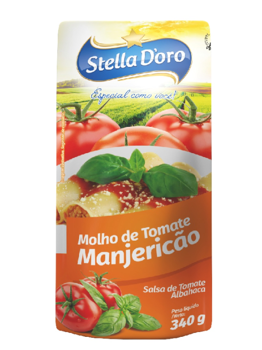 Molho De Tomate Manjericao Stand Up 300Gr Stella Doro - Unidade