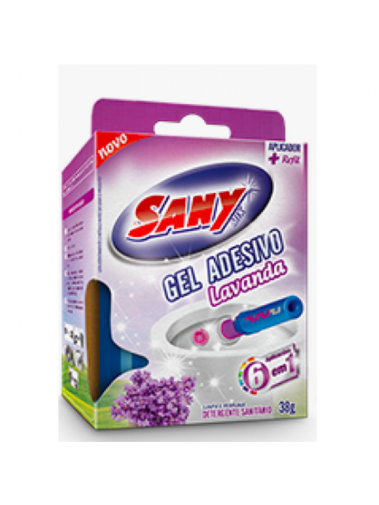 Gel Adesivo Refil Sanymix Lavanda 2X6Un 38Gr Sany Brilho - Caixa