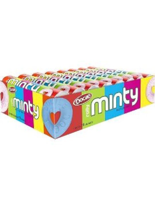 Pastilha Minty Tubo Frutas 16X29Gr 464Gr Docile - Display C/16