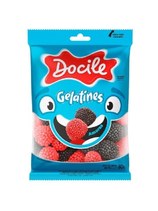 Gelatinas Amoras 250Gr Docile - Pacote