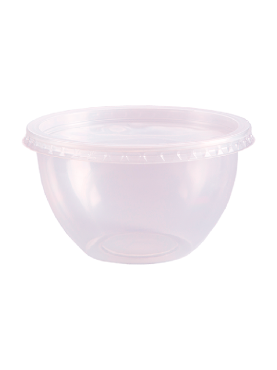 Pote Plast Bowl Cristal 500Ml Freez/Micro C/Sobretampa C/20 Und Prafesta - Pacote C/20 Un