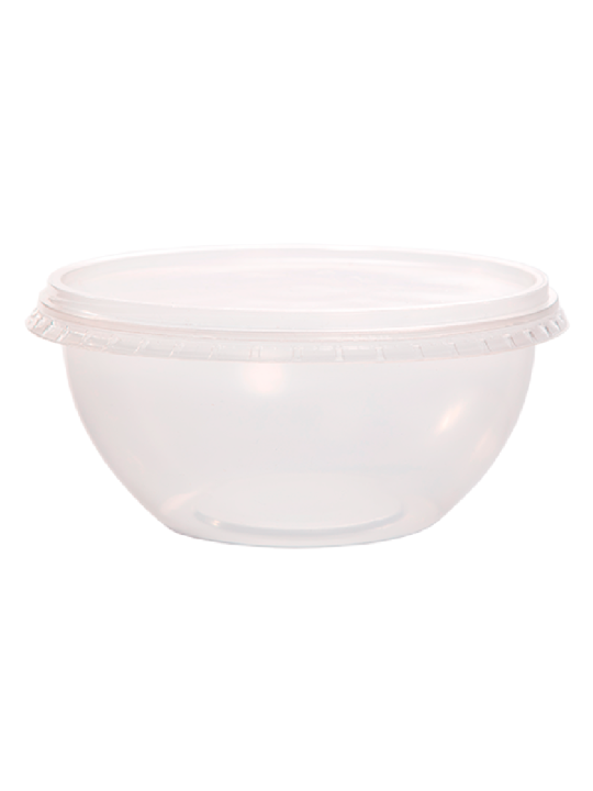 Pote Plast Bowl Cristal 750Ml Freez/Micro C/Sobretampa Prafesta - Pacote C/20Un