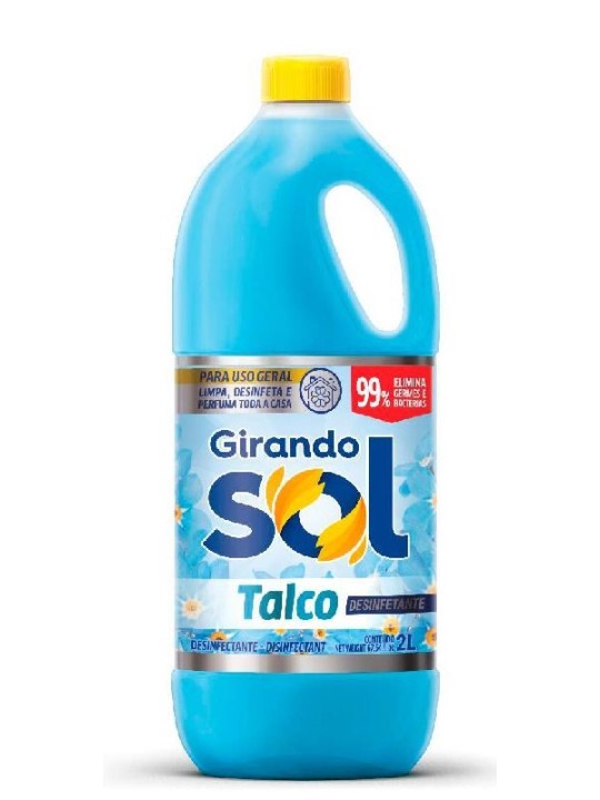 Desinfetante Talco 2Lt Girando Sol - Unidade