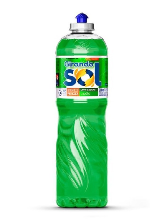 Detergente Louça Limao 500Ml Girando Sol - Unidade