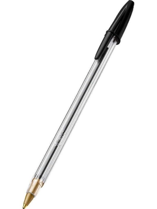 Caneta Bic Cristal Preto Ponta Media 1.0Mm Bic - Unidade