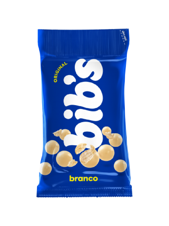 Bibs Chocolate Branco 40Gr Negebauer - Unidade