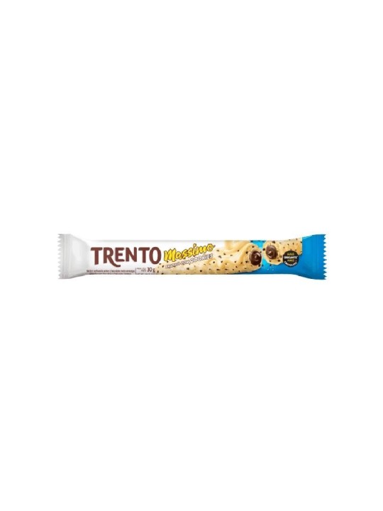 Trento Massimo Wafer Branco Com Cookies 30Gr