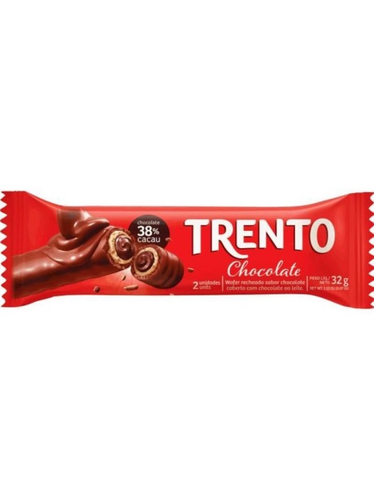 Trento Wafer Rolinhos Choco. Ao Leite 32Gr