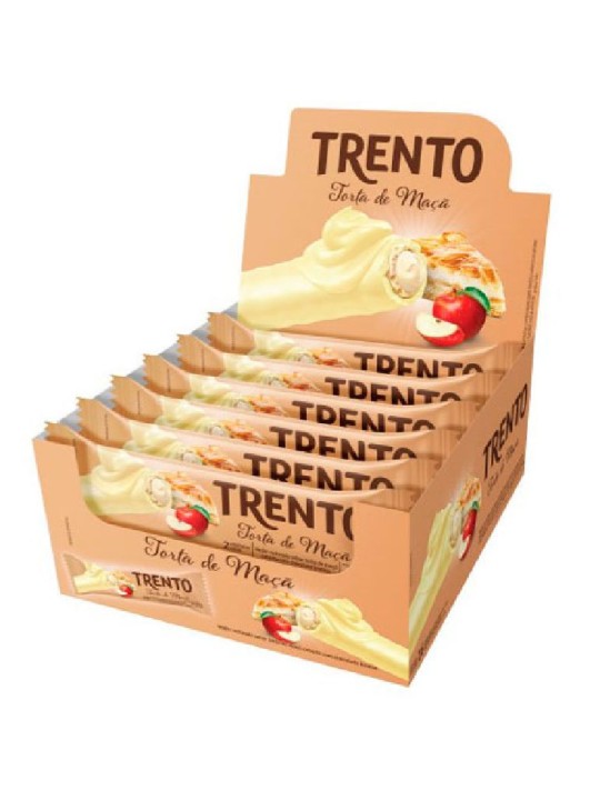 Trento Wafer Rolinhos Torta De Maça 16X2Un 512Gr