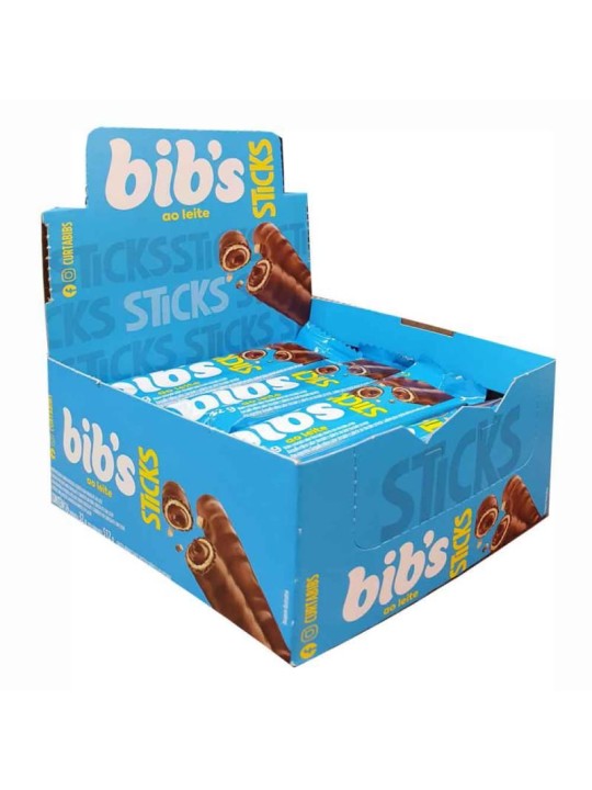 Bibs Sticks Ao Leite 16X32Gr 512Gr - Display C/16Un