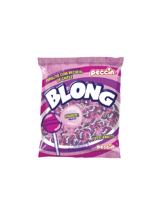 Pirulito Blong Tutti-Frutti C/24Un 672Gr Peccin - Pacote