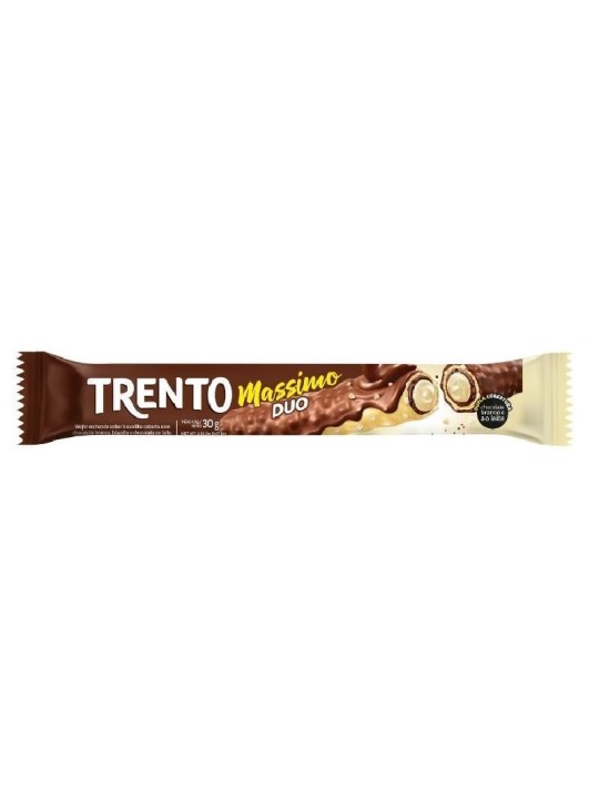 Trento Massimo Duo Choc Branco/Ao Leite 30Gr