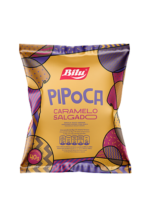 Pipoca Caramelo 40Gr Bilu - Unidade