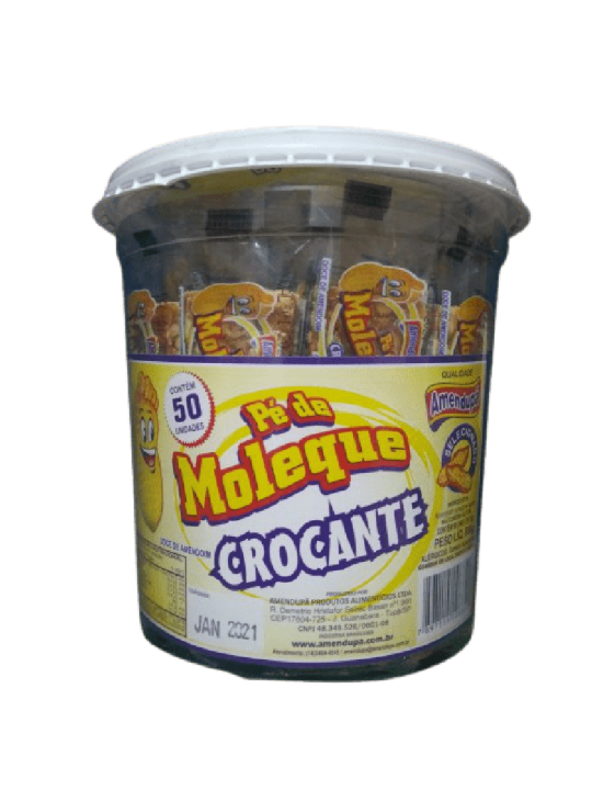 Pe De Moleque Crocante 800Gr 50X16Gr Amendupa - Unidade