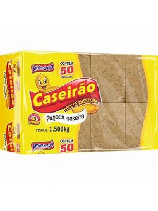 Doce Amendoim Gibi C/50 Un 1,5Kg Amendupa - Pacote C/50Un