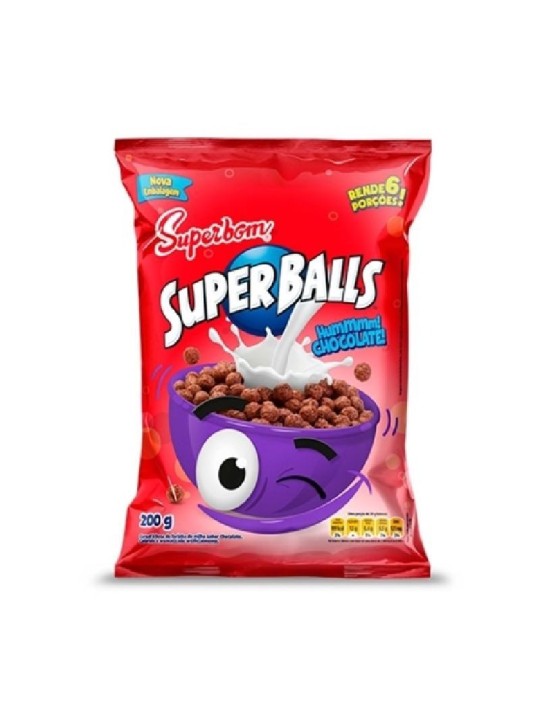 Cereal Super Balls Chocolate 200 Gr - Pacote