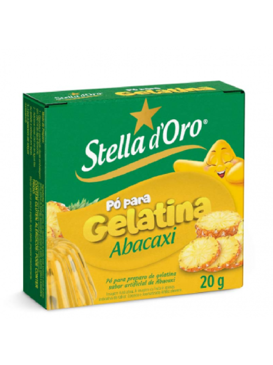 Gelatina Po Abacaxi 36X20G Stella Doro