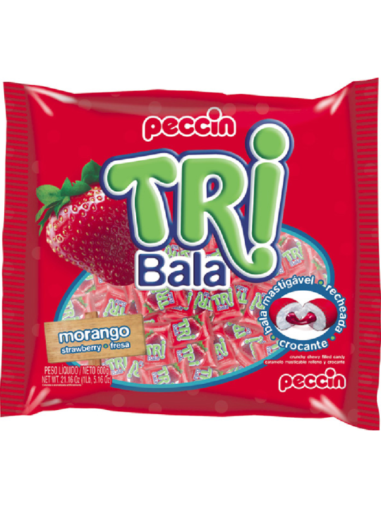 Bala Tribala Morango 500G