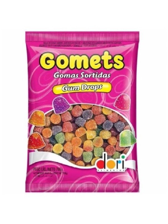 Bala Gomets Sortidas Gumdrops 700Gr Dori - Pacote