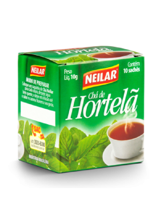 Cha Hortela C/10 Saches - Neilar