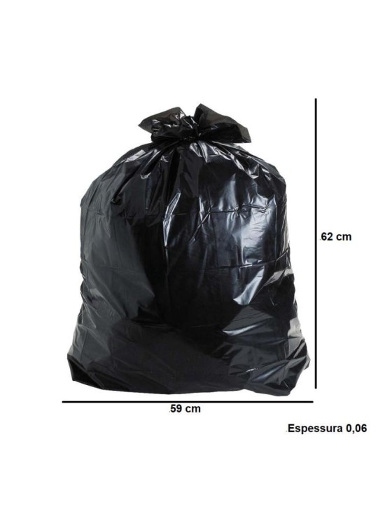 Saco De Lixo Preto 30L 59X62X0,06 Plast - Kilo