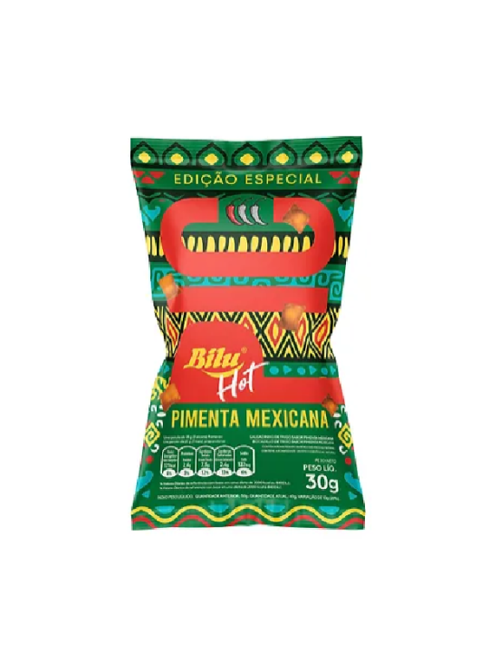Biluzitos Hot Pimenta Mexicana 30Gr - Bilu